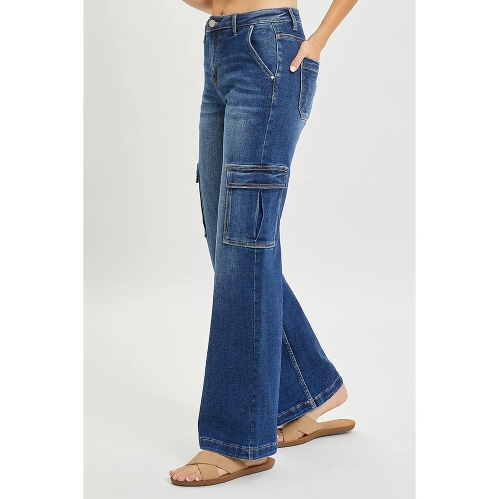 Women's Classic Blue Flare Jeans
